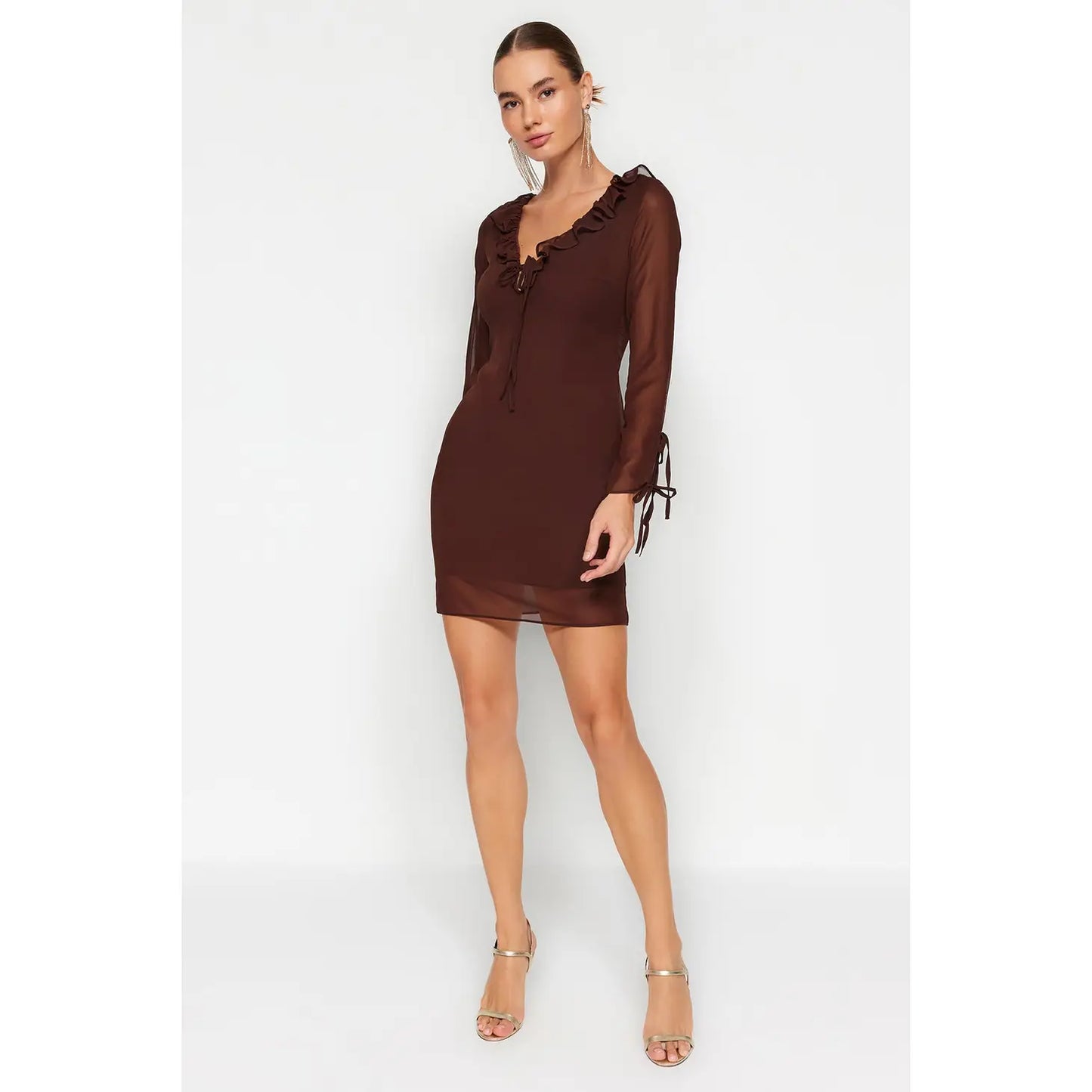 CHOCOLATE MINI DRESS