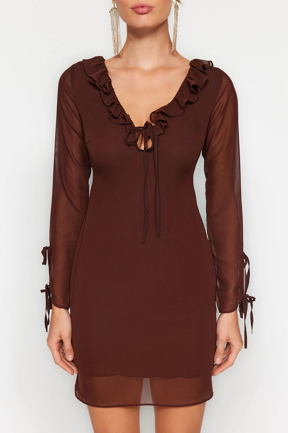 CHOCOLATE MINI DRESS