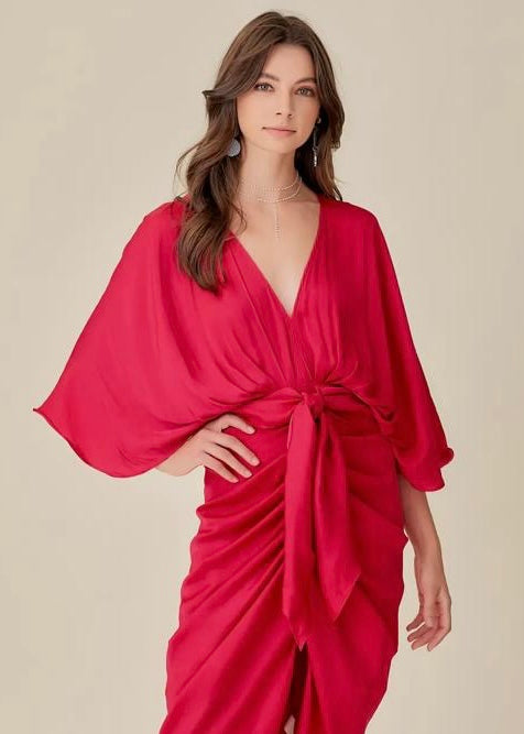 KAI CHERRY KIMONO DRESS