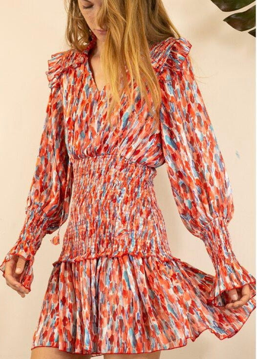 PIA MULTI COLOR MINI DRESS