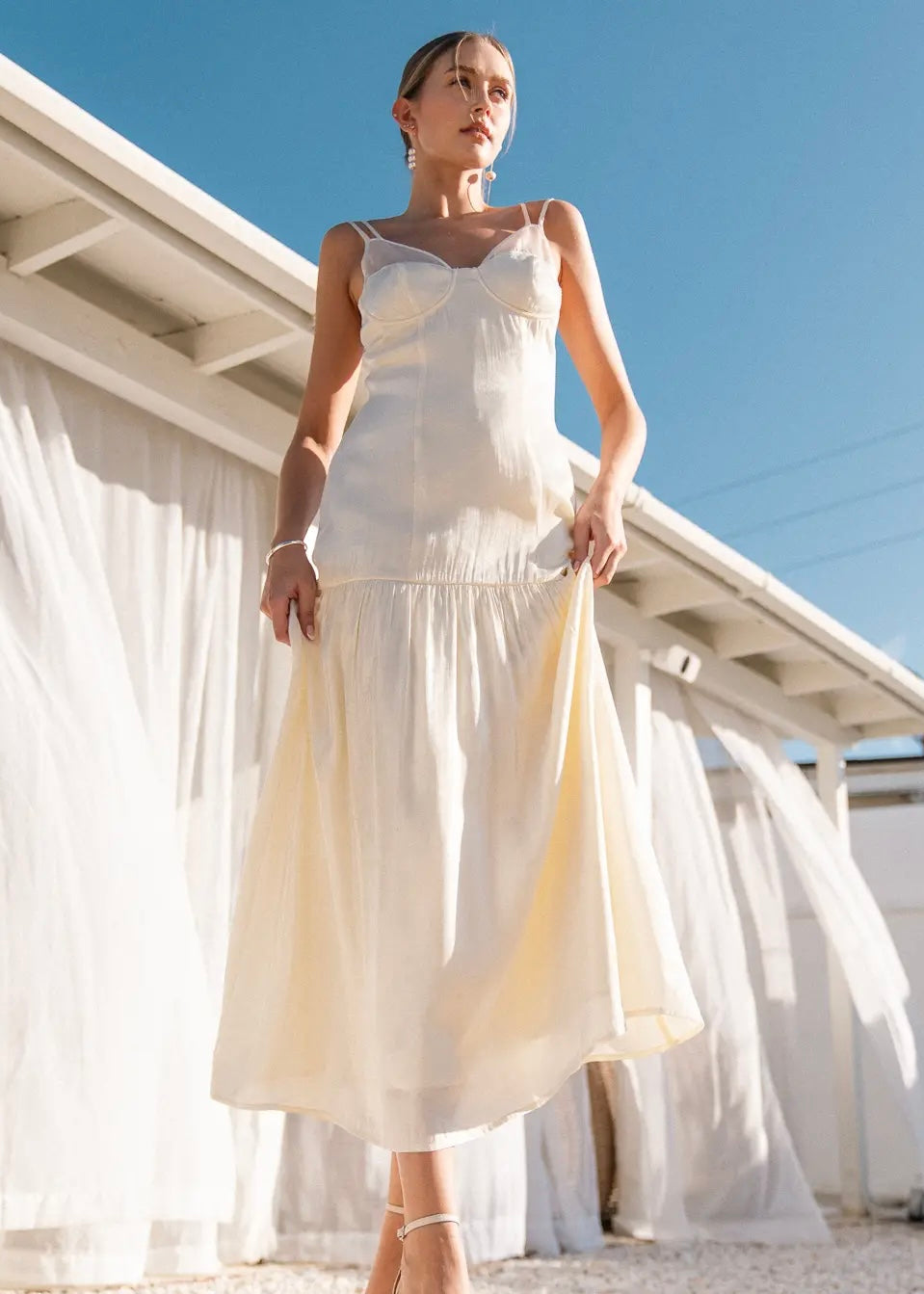 ISA VINTAGE MIDI DRESS