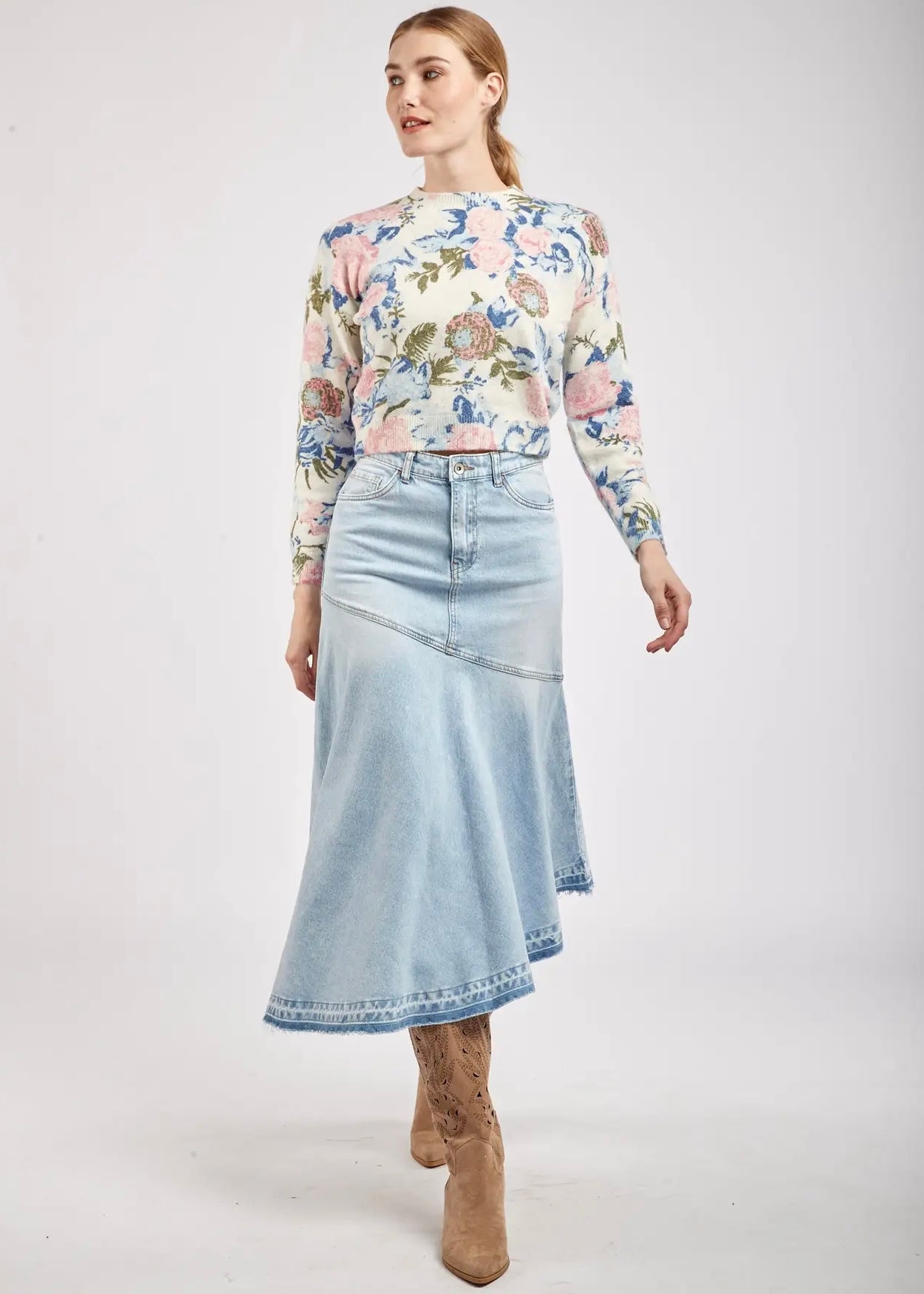 LEONE DENIM SKIRT