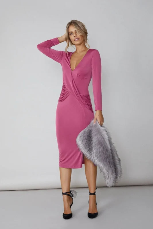 KIKI RASPBERRY DRESS