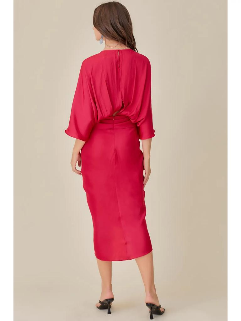 KAI CHERRY KIMONO DRESS