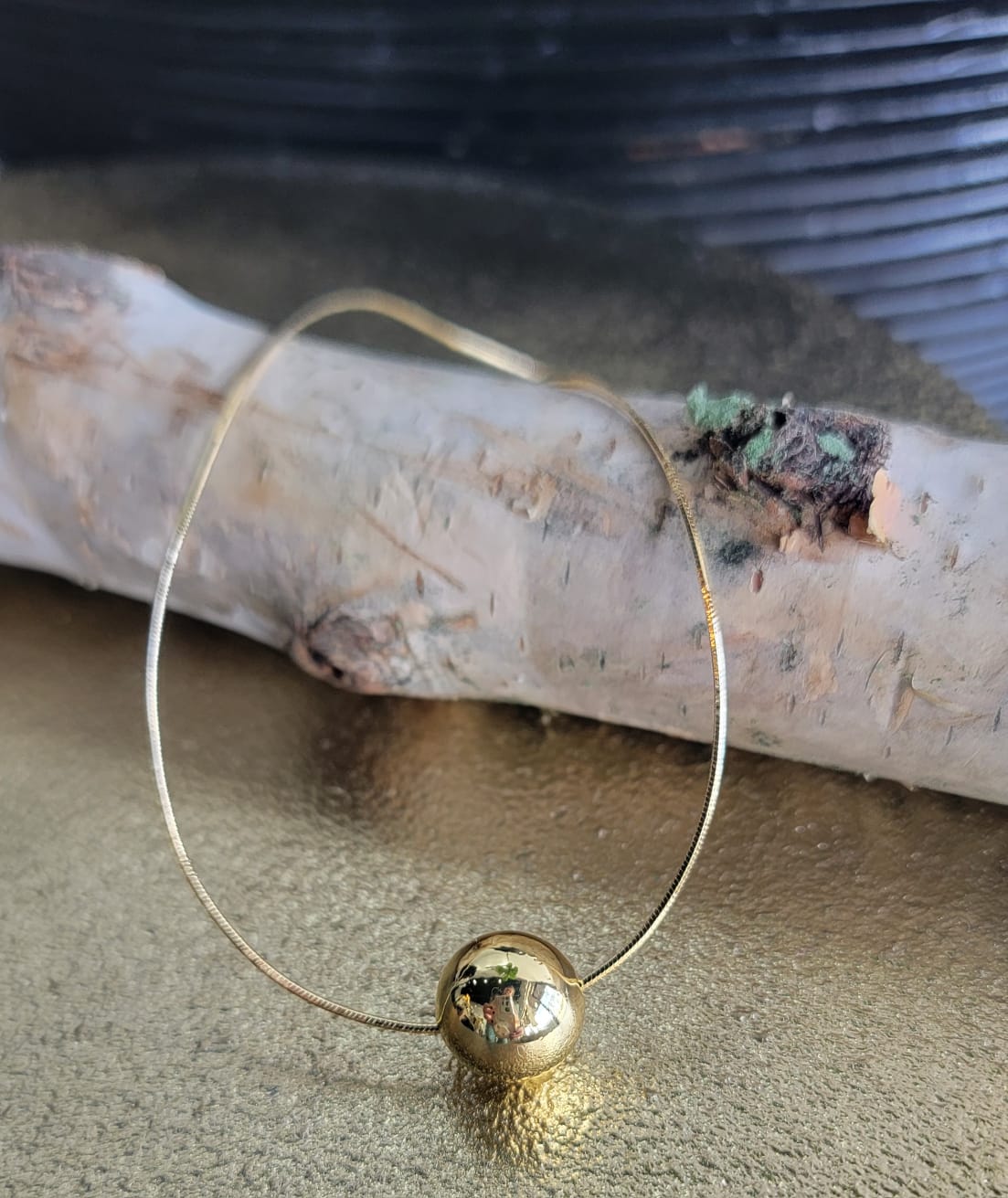 GOLD BALL NECKLACE