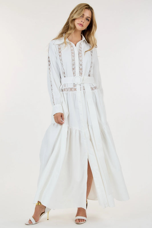 DUBAI WHITE MAXI DRESS