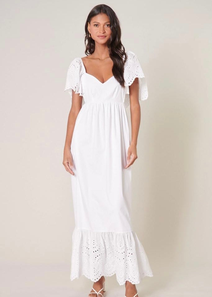 ELY WHITE MAXI DRESS