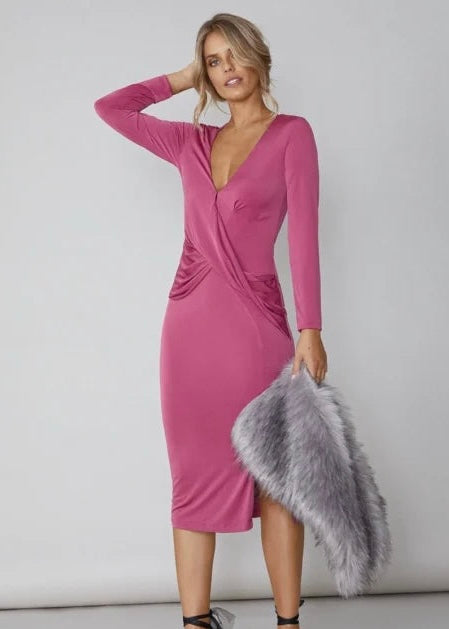 KIKI RASPBERRY DRESS